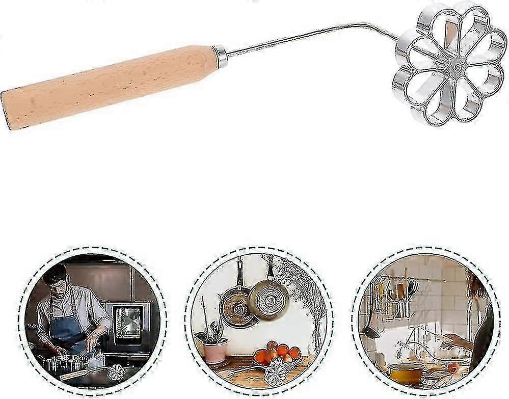 メキシカンブニュエロアイアンセット - ロゼットティンバレ&ワッフルモールドカッター