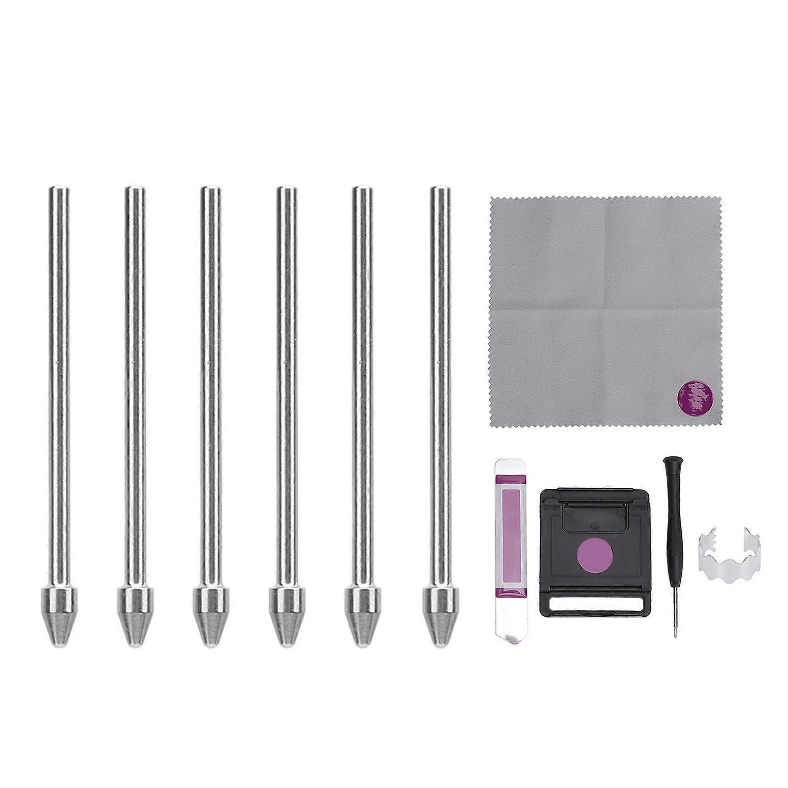 6pcs Metal Stylus Pen Nibs for Galaxy Note & S Ultra - Durable, Easy Install, Screen Safe