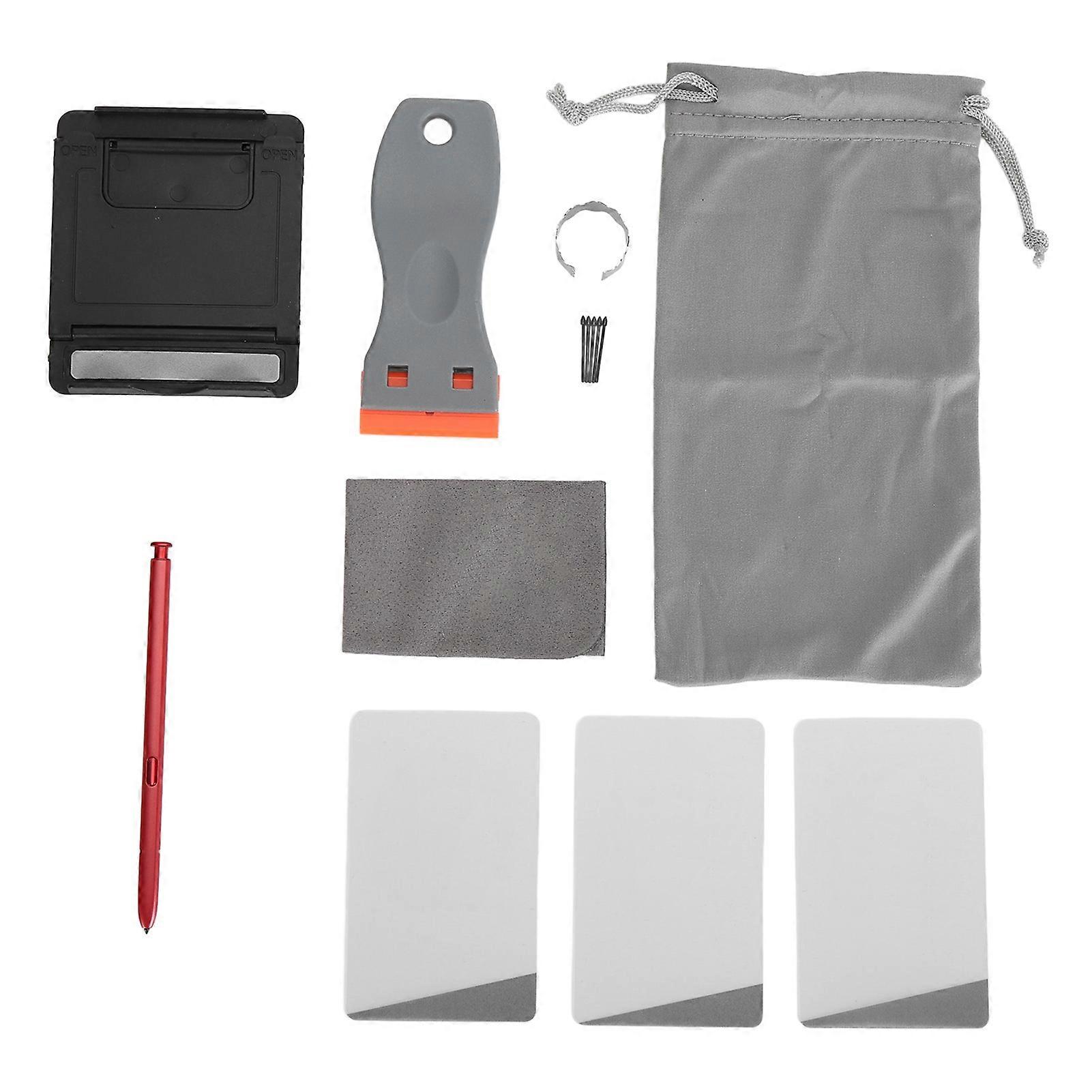 Galaxy Note 10 Lite Stylus Pen: 4096 Pressure Sensitivity, 5 Tips, Phone Stand, Red