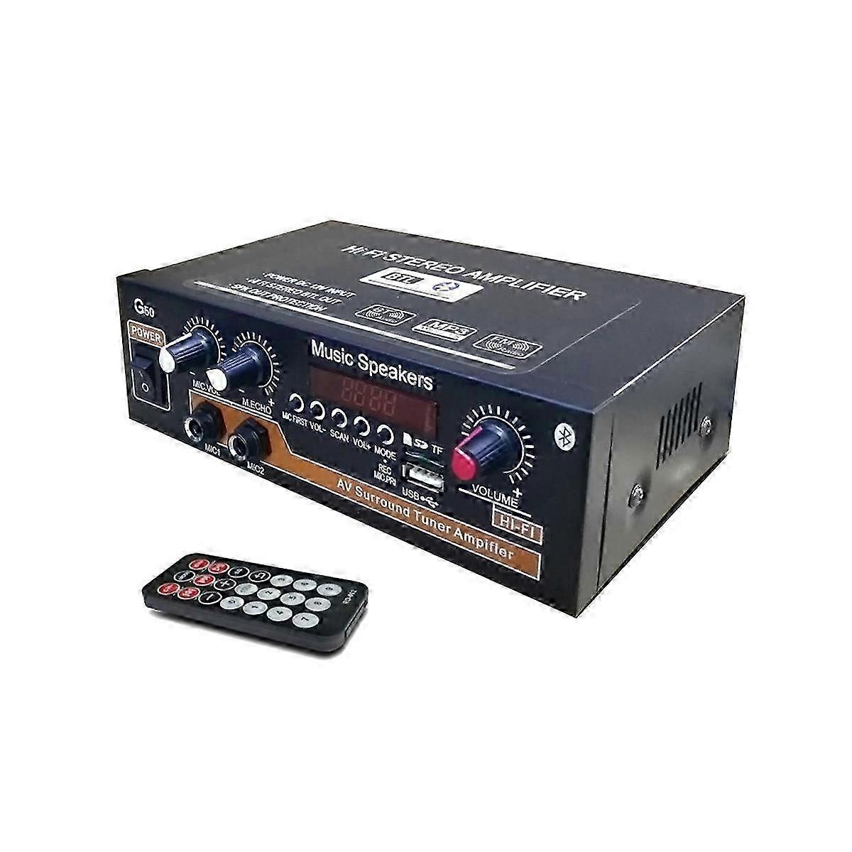 G50 Digital Amplifier Multi-Functional Dual Amplifier o Stereo Amplifier Car Accessories EU Plu