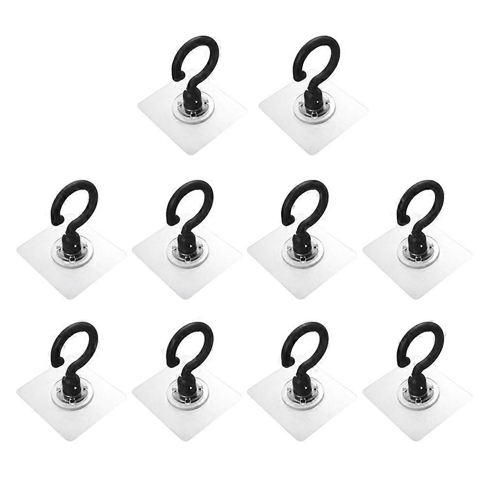 Rotatable Self Adhesive Heavy Duty Hooks for Wall and Ceiling – Multi Functional Hanging Solution for Coats, Keys, Bags, Umbrellas – No Damage