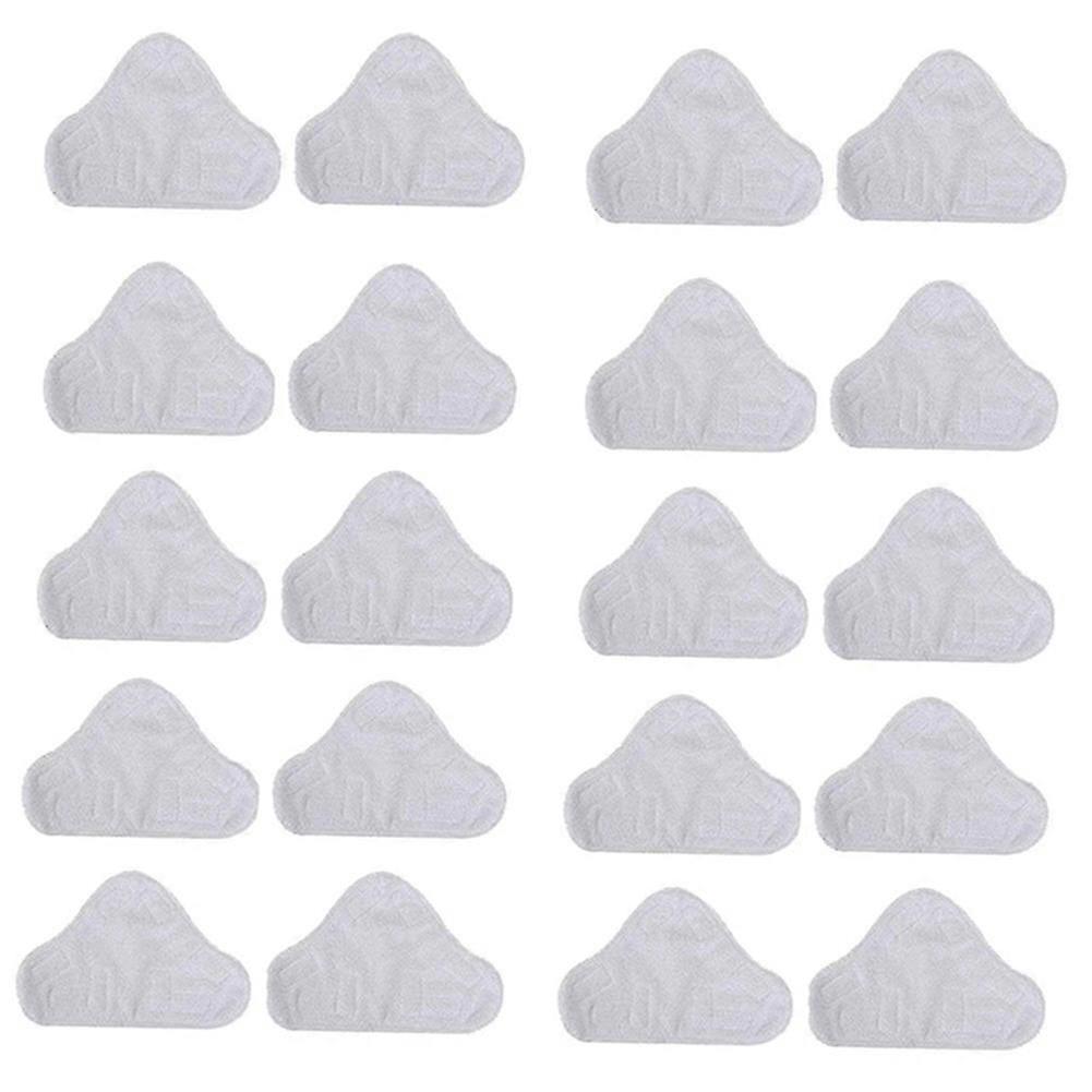 20 Pack Replacement Steam Mop Microfiber Cloth Pad for H2O Mop X5 Triangular Drag