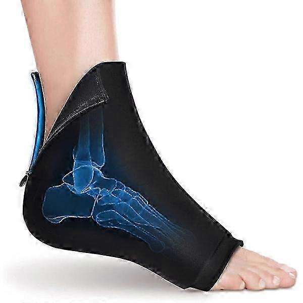 Reusable Ankle Gel Compress, Ice Pack for Instant Relief of Plantar Fasciitis, Sprained Ankle and Achilles Tendonitis, Compatible with Speci