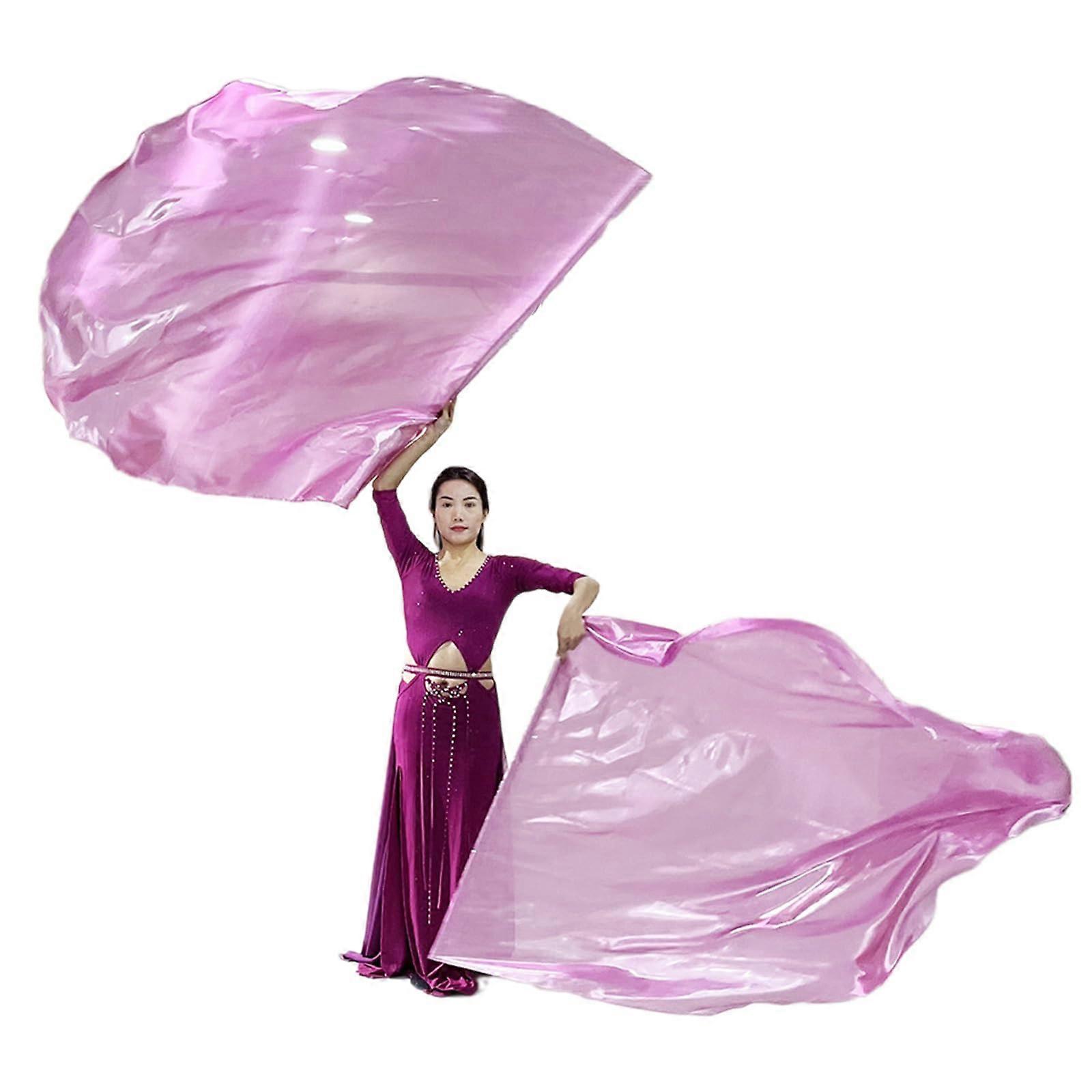 Pack of 2 Praise Dance Flags Semicircular Wings Flags Praise Dance Worship Flags with Scalable Pole for Dance Churches
