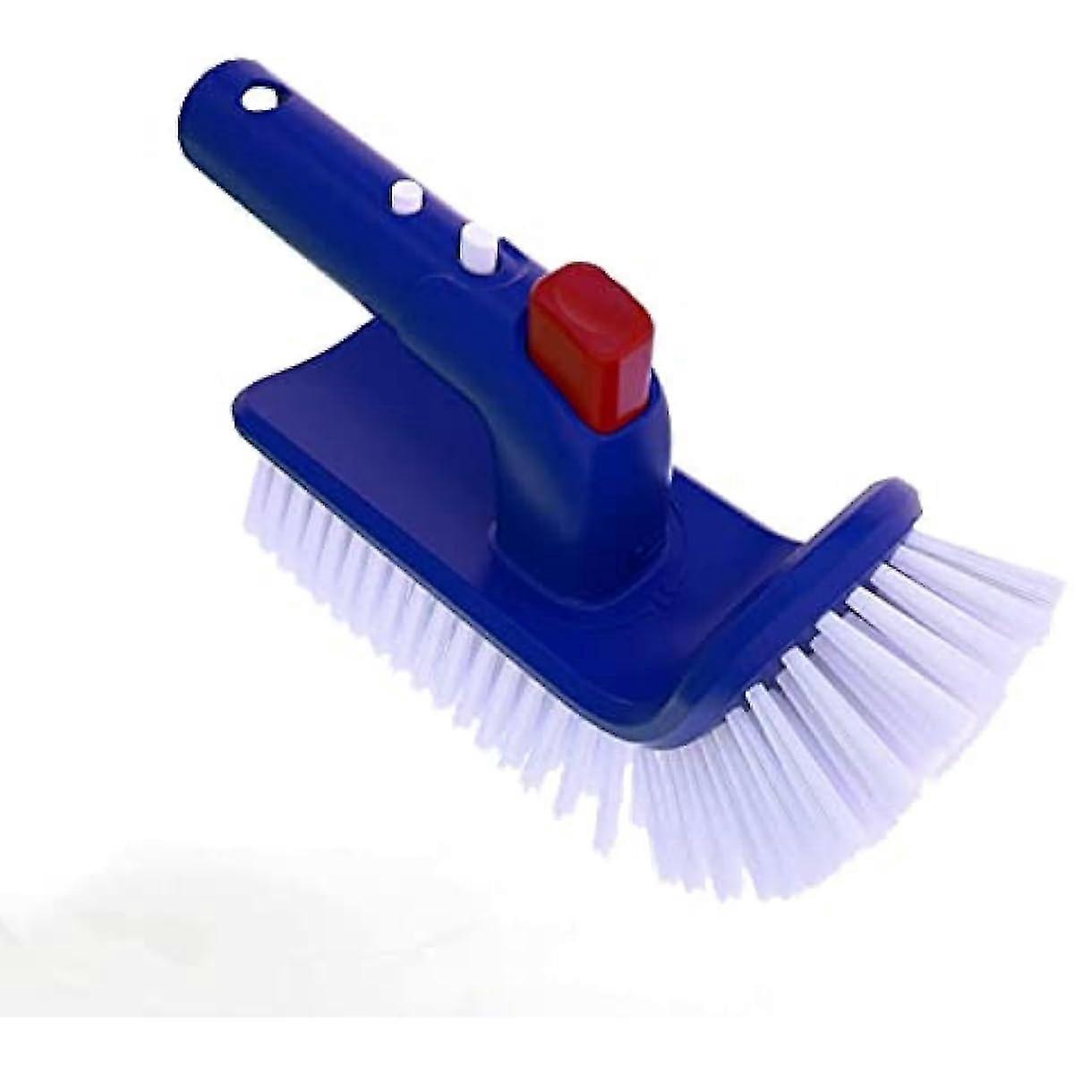 Pool Brush with Rotating Handle, Premium Bristle, Corner & Step Cleaning Brush