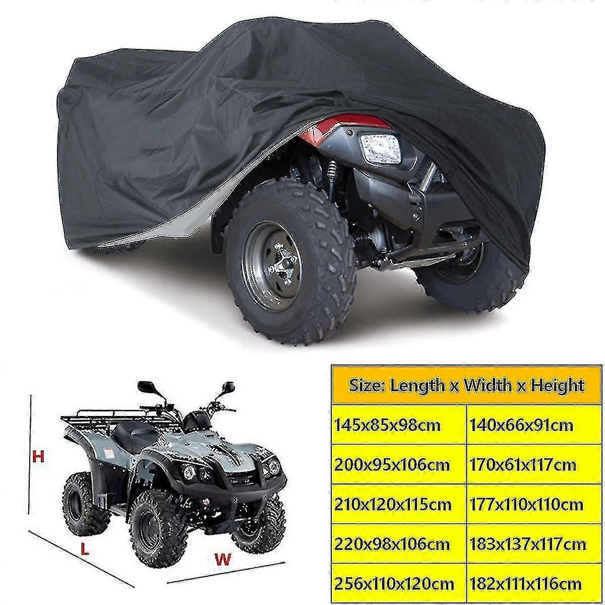Waterproof Dustproof Anti-UV ATV Quad Bike Cover for Motorcycle Car Vehicle Protection