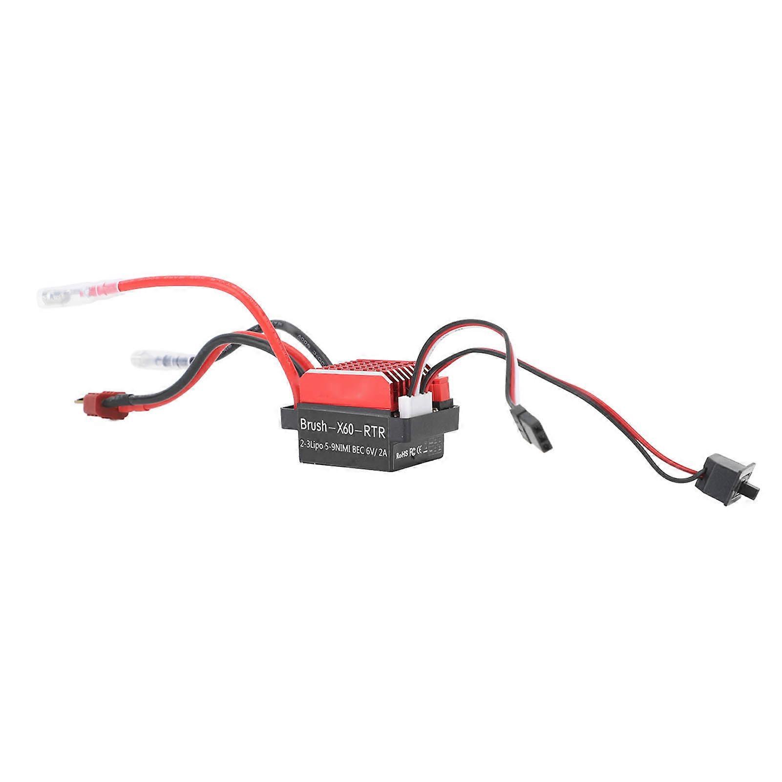 320A RC Brushed ESC Two Way Electronic Speed Controller with Brake for 1/10 RC Car Boat 