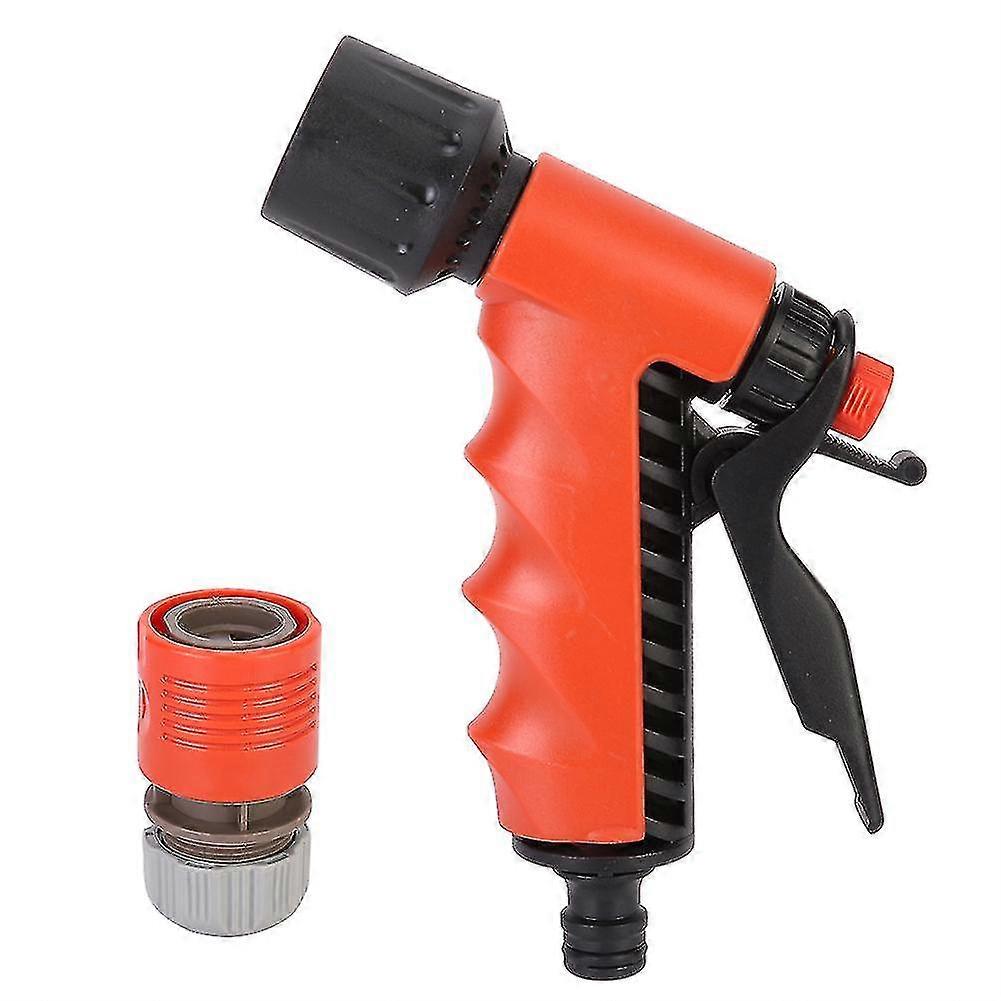 Dual Mode Garden Hose Spray Nozzle - Red & Black