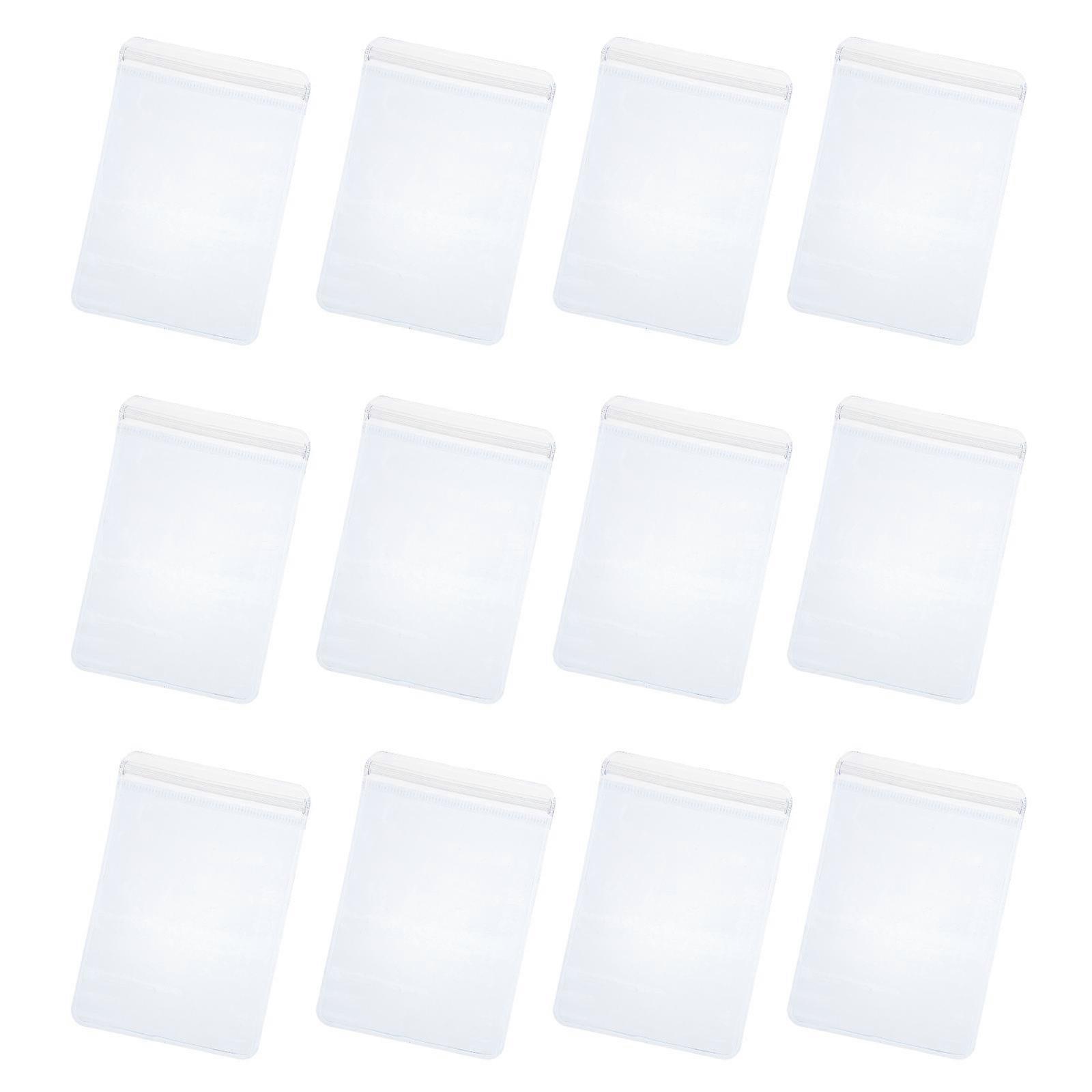 200pcs Clear Thickened Zipper Lock Storage Bags Transparent Plastic Seal Bags