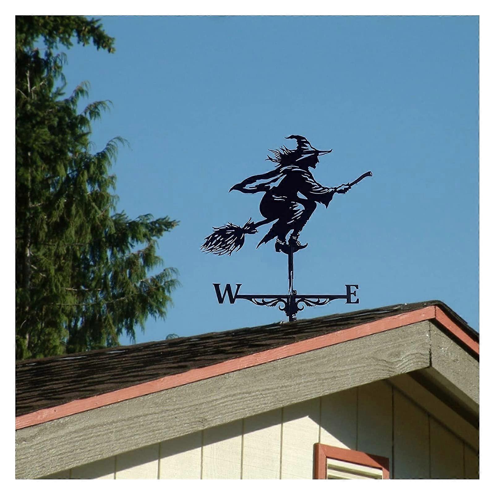 Weather vane, decorative garden accessory, weather vane, garden pole, wind direction, roof mount, measuring tool, indicator, decoration witch