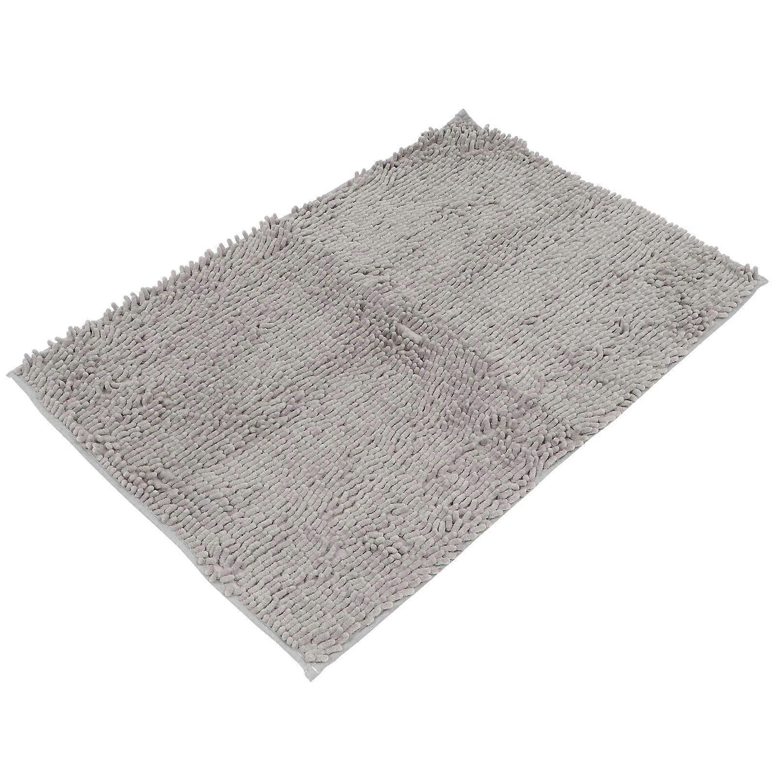 Entry Mat Indoor Absorbent Comfortable Foot Pad Creative Rug Practical Entrance Mat Grey 88x58cm Protect Floor 1Set