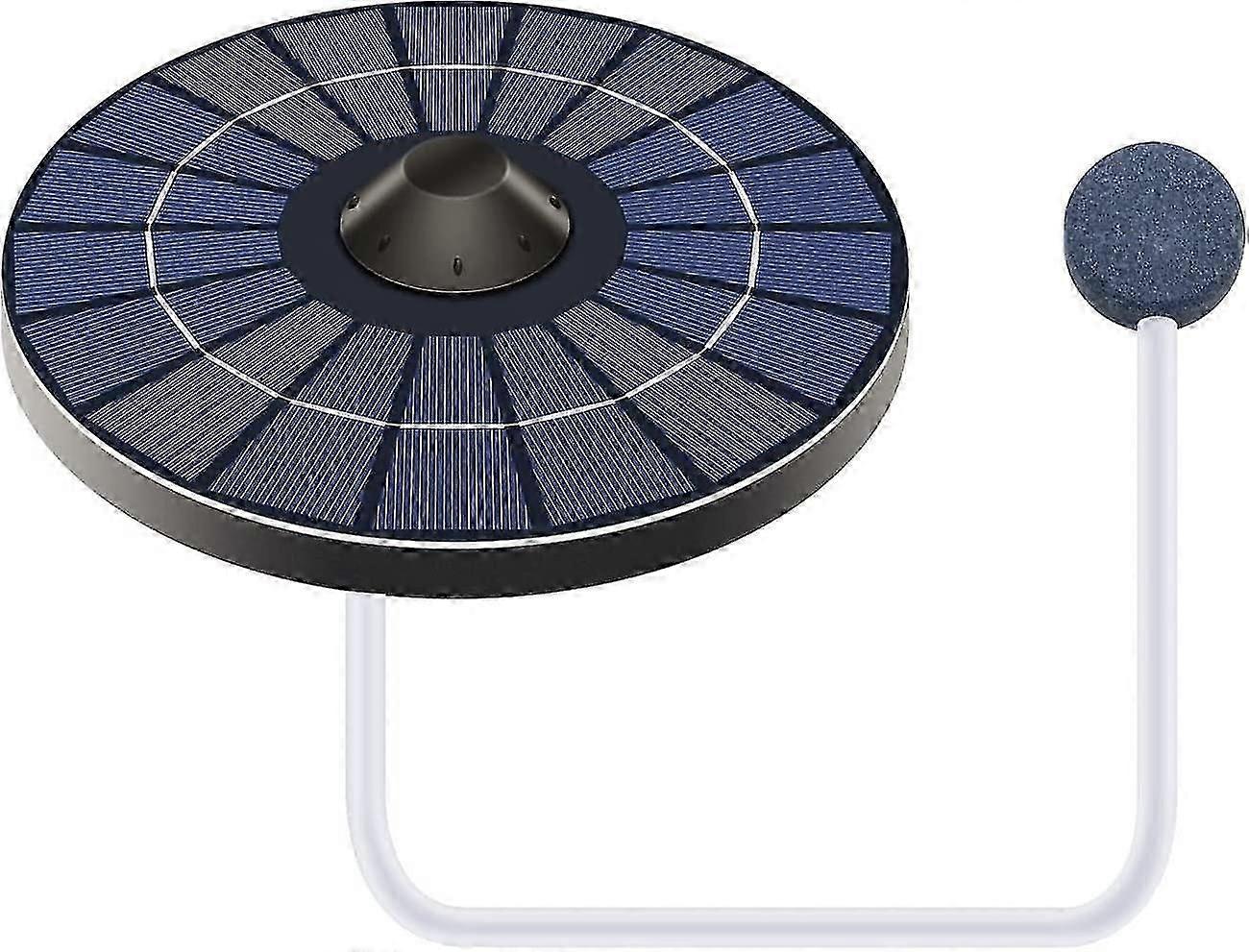 Güneş Göleti Havalandırıcı Oksijen Pompası Hava Hortumu Ve Taş Kabarcıklar ile Yüzer Su Deposu Oksijenatör Balık Çeşmesi Kuş Banyosu Sirkülasyon Siyah