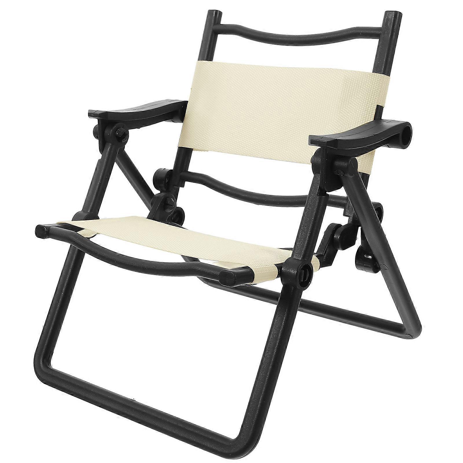 Compact Folding Mini Camping Chair for Dollhouse Decoration – Lightweight & Portable Accessory for Miniature House Play & Display