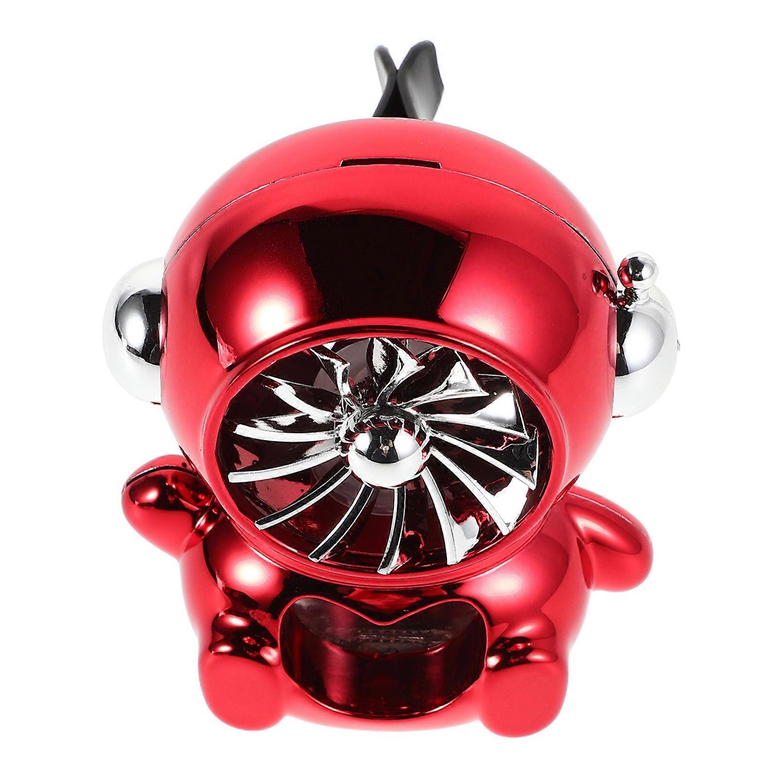 Astronaut Car Perfume Dispenser with Rotating Fan – Creative Air Outlet Decor for Freshness & Whimsical Interior Style