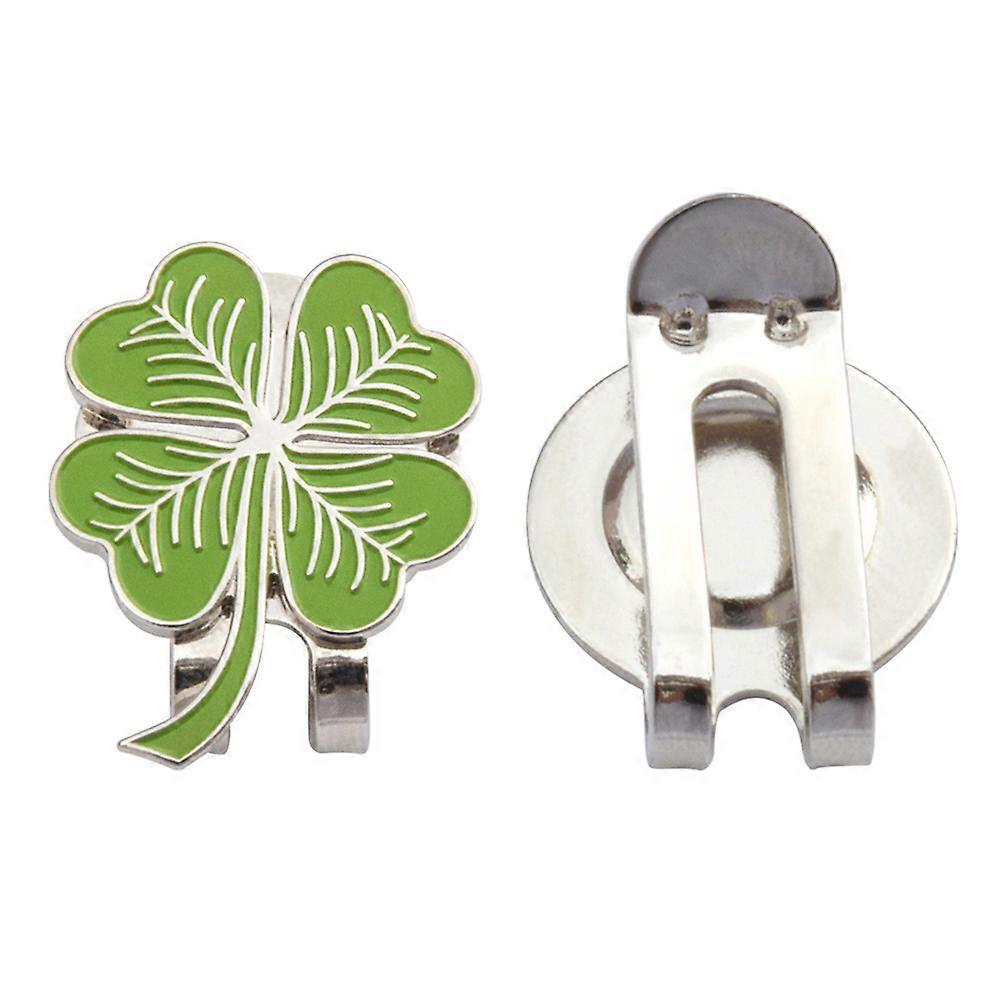 Golf Marker Hat Clip Alloy Ball Markers Everyday Wear Green Color 2Pcs