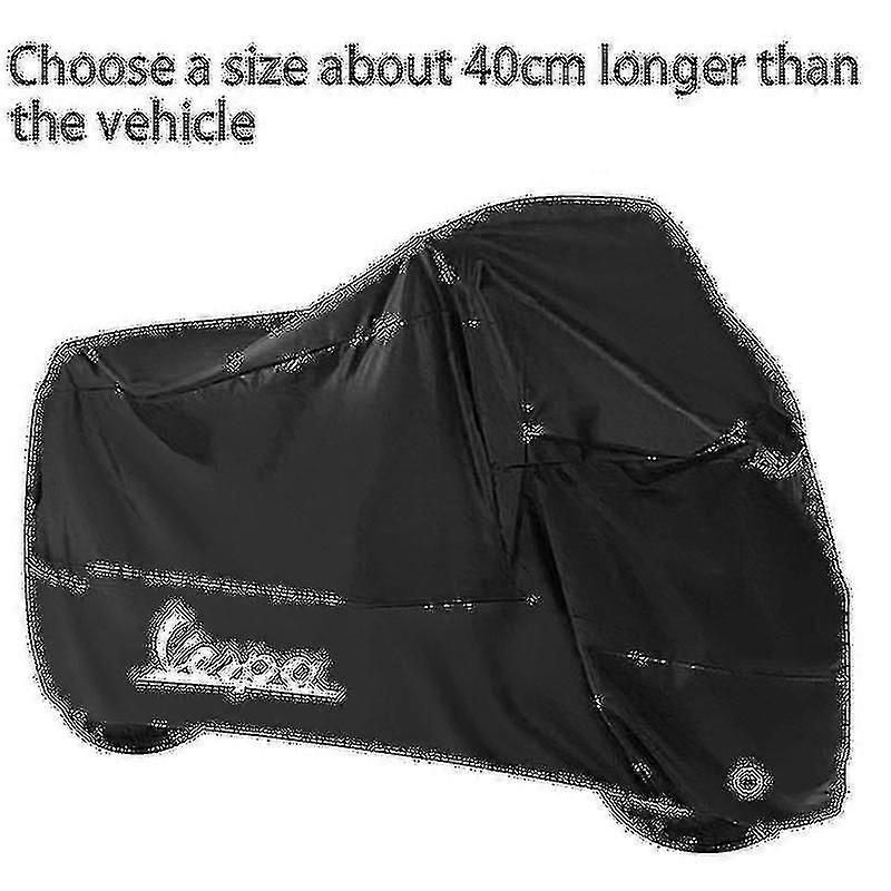 Motorradabdeckung Wasserdichte staubdichte UV-Schutz-Outdoor-Rollerabdeckung für Piaggio Vespa Roller Gts Lx Lxv Sprint Primavera