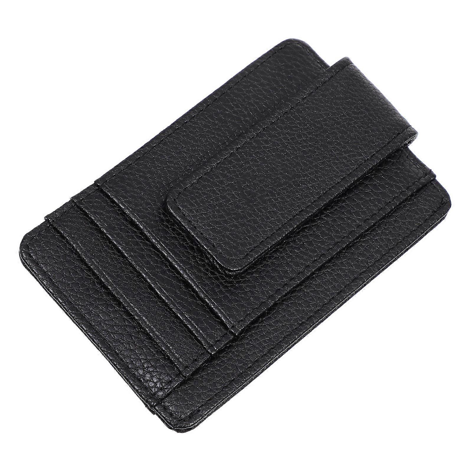 Men Wallet Leather Credit Card Storage Pouch Rectangular Classic Design Everyday Use 1Pack
