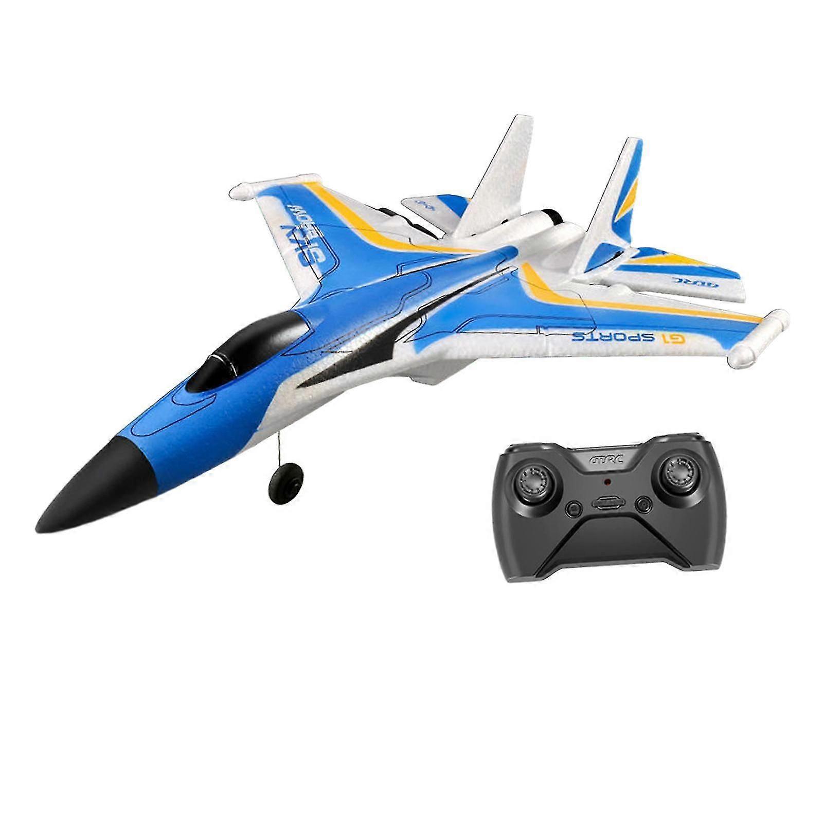 RC Glider with Colorful Lights Lightweight RC Plane Toy for Kids Adults Toys Gray