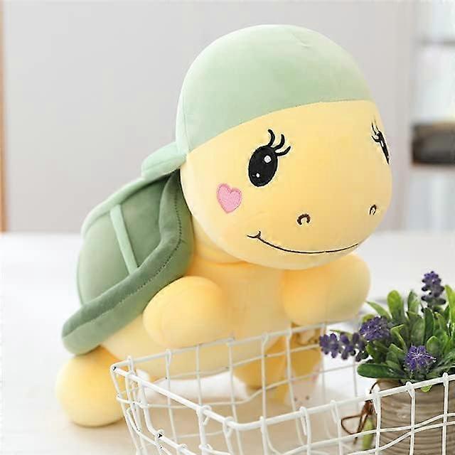 Stuffed Toys Cute Fluffy Ocean Turtles Cuddly Sea Turtle Plush Pillow Adorable Tortoise Soft Dolls(Green)