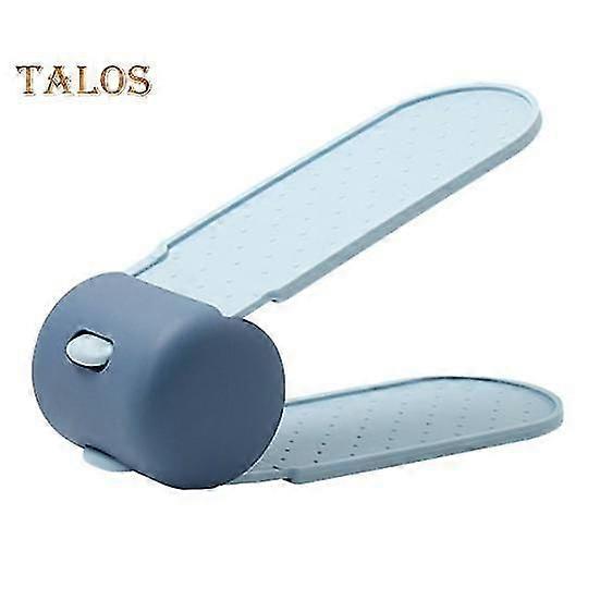 Shoe Rack Adjustable Double Layer Shoe Storage Organizer Space Saving Anti-slip Shoe Stand for Home