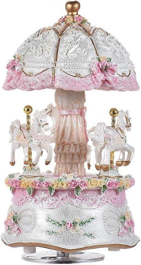 صندوق الموسيقى ، صندوق موسيقى LED متغير اللون الفاخر ، ضوء مضيء 3 حصان التكليف هدايا المعمودية الموسيقية