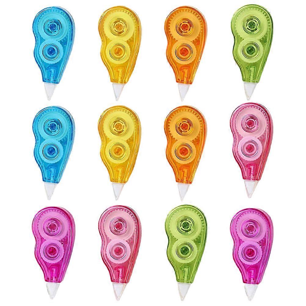 24pcs Portable Correction Tape for Students – Compact Stationery for School Supplies, Gear Design for Easy Use for Left and Right Handed Proofreading