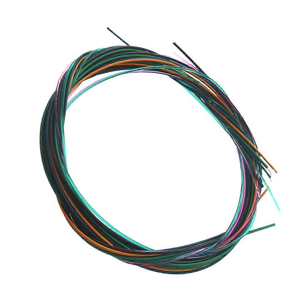 Guitar Parts Replacement Folk Guitar Strings Set Assorted Color 94x0.1cm Resonant Sound 1Set