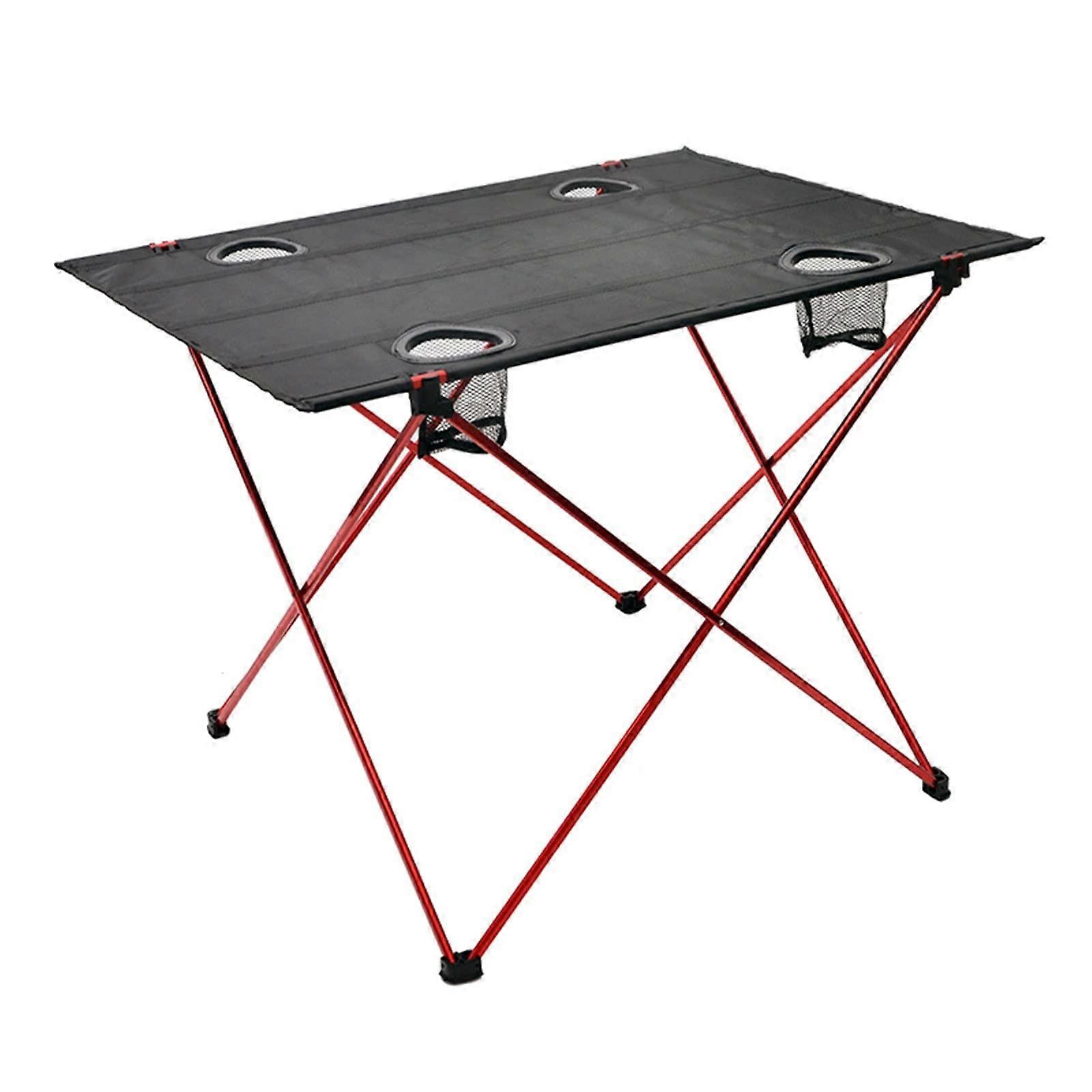 Picnic Tables Foldable Beach Table Outdoor Desk (Black)