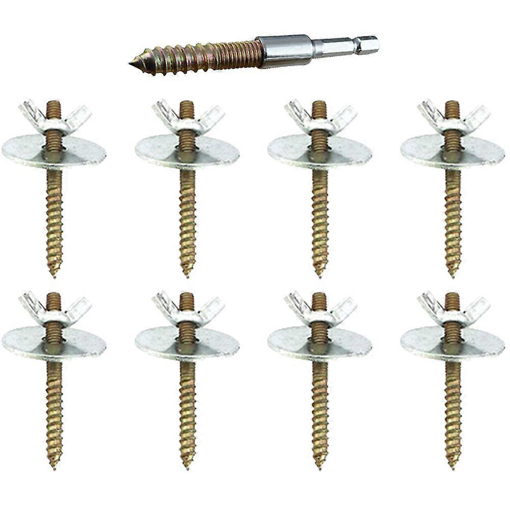 1 Set Bird Cage Perch Screw - Bird Stand Platforms Fixing Hardware Set for Parrot Perches and Small Animal Breeding Boxes Hamster Playground