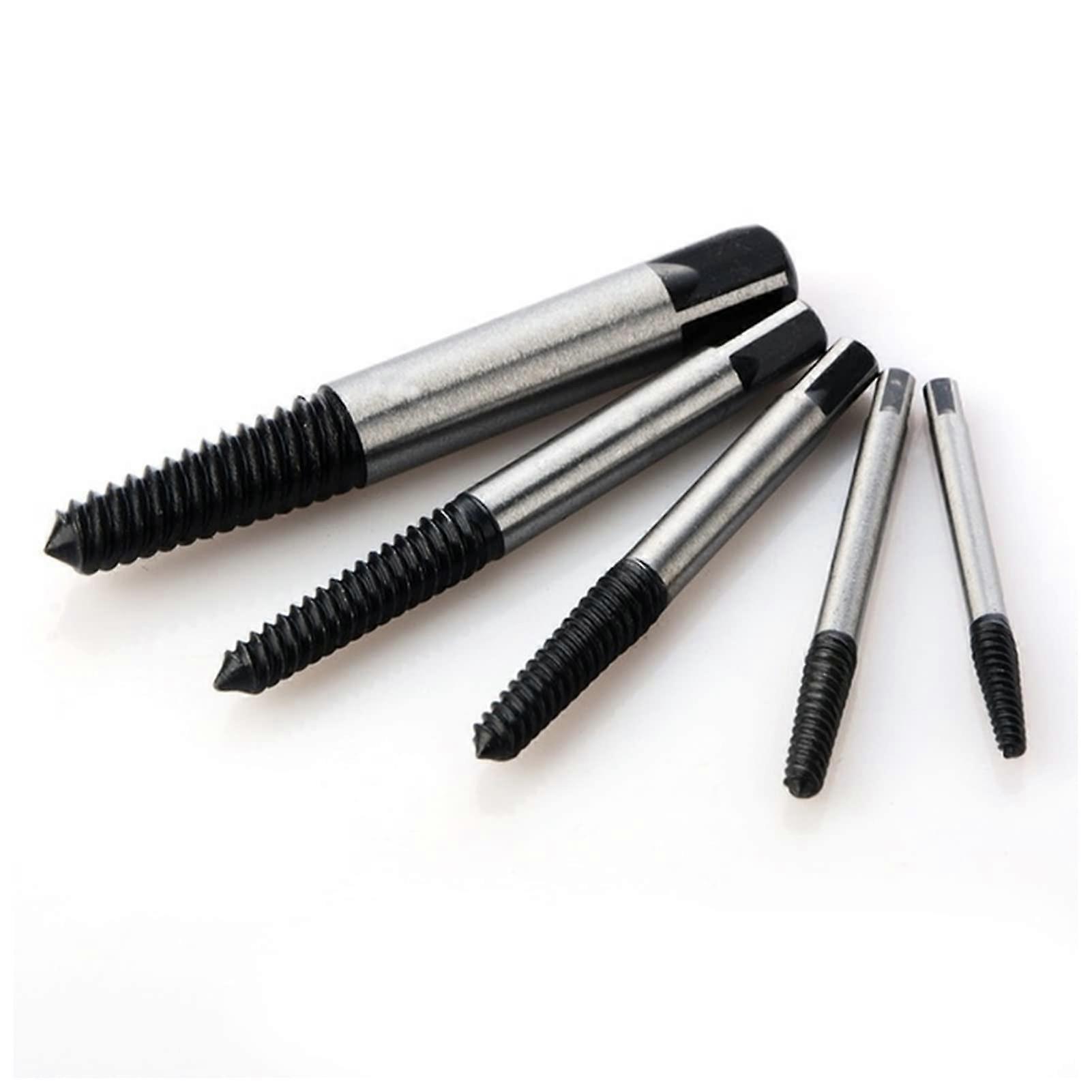 Screw Remover 5 Pieces Extractor Centre Drill Guide Set Defective Bolt Removal