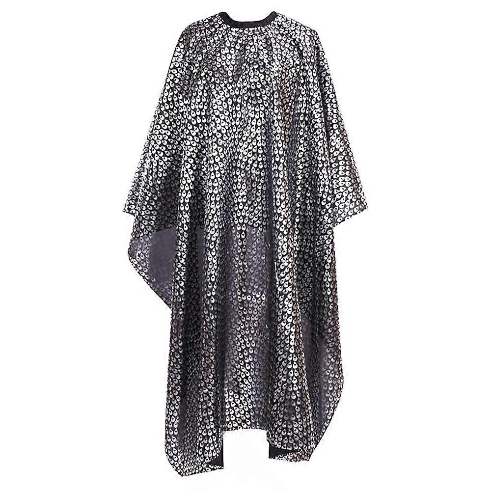 Hair Stylist Cape Breathable Waterproof Protective Hair Cutting Gown for Salon Use Pattern 1Set