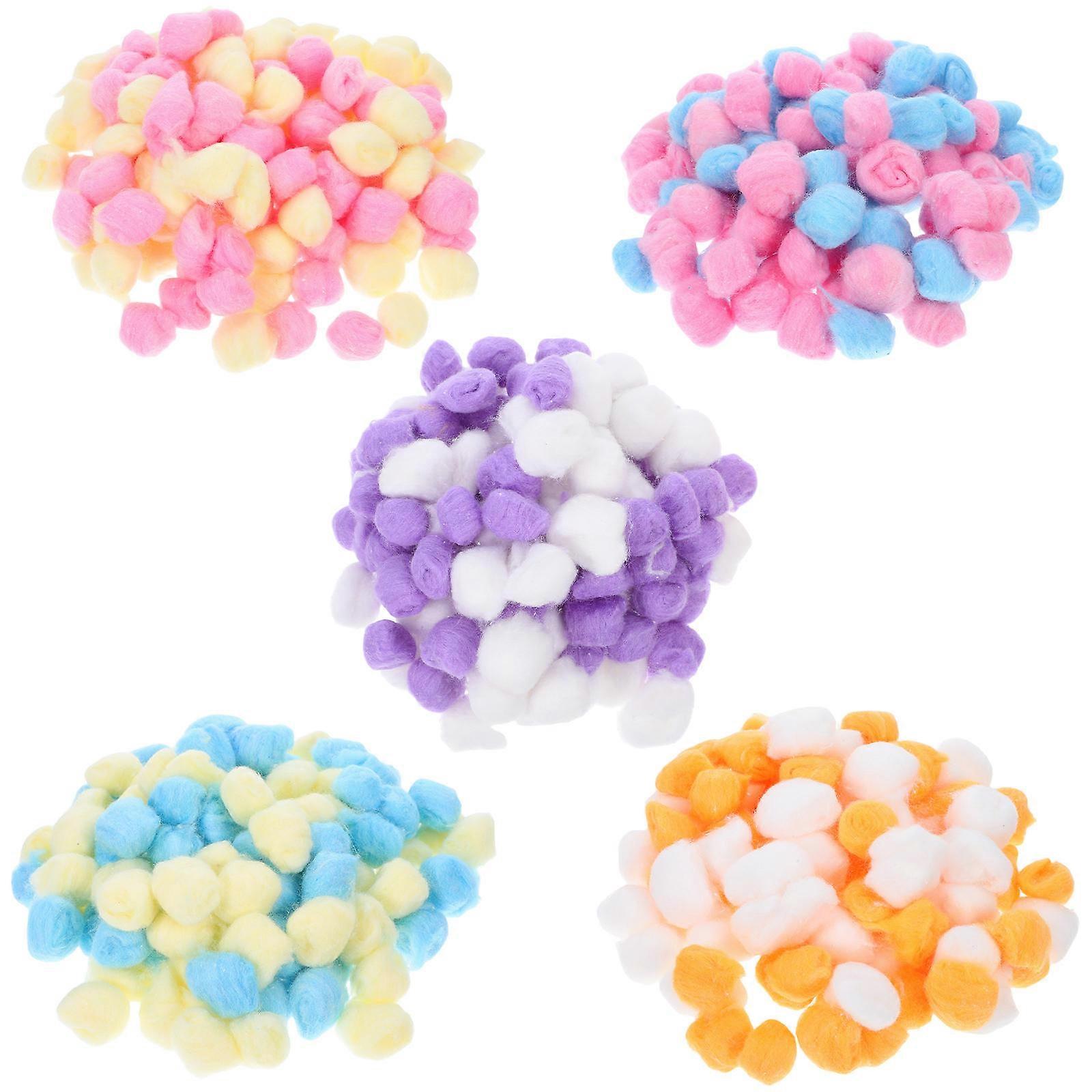 Creative crafting cotton balls for pet bedding, art projects, and enhancements