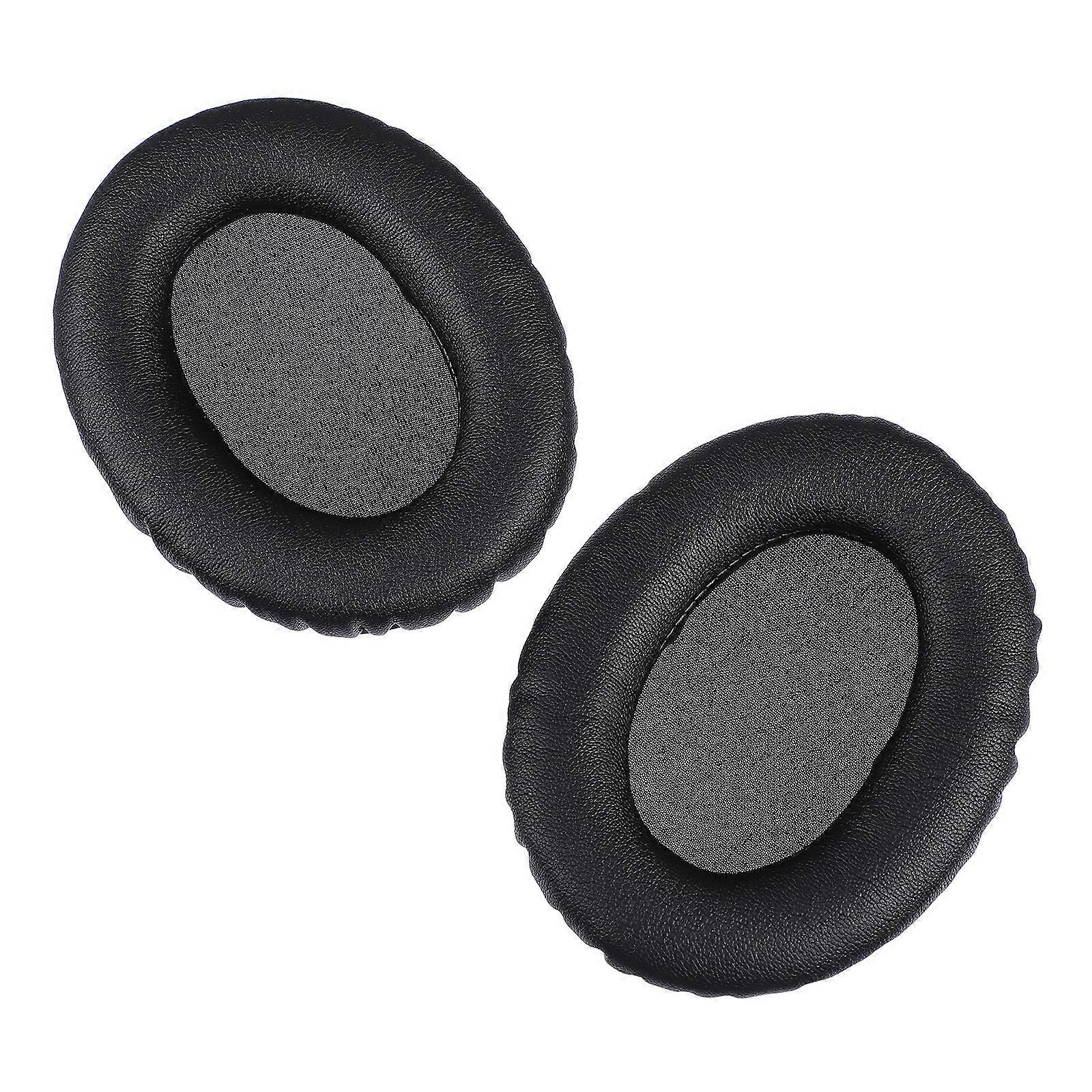 Black Headphone Ear Pad Replacement with Sponge for Home Use Great Noise Isolation 2pcs