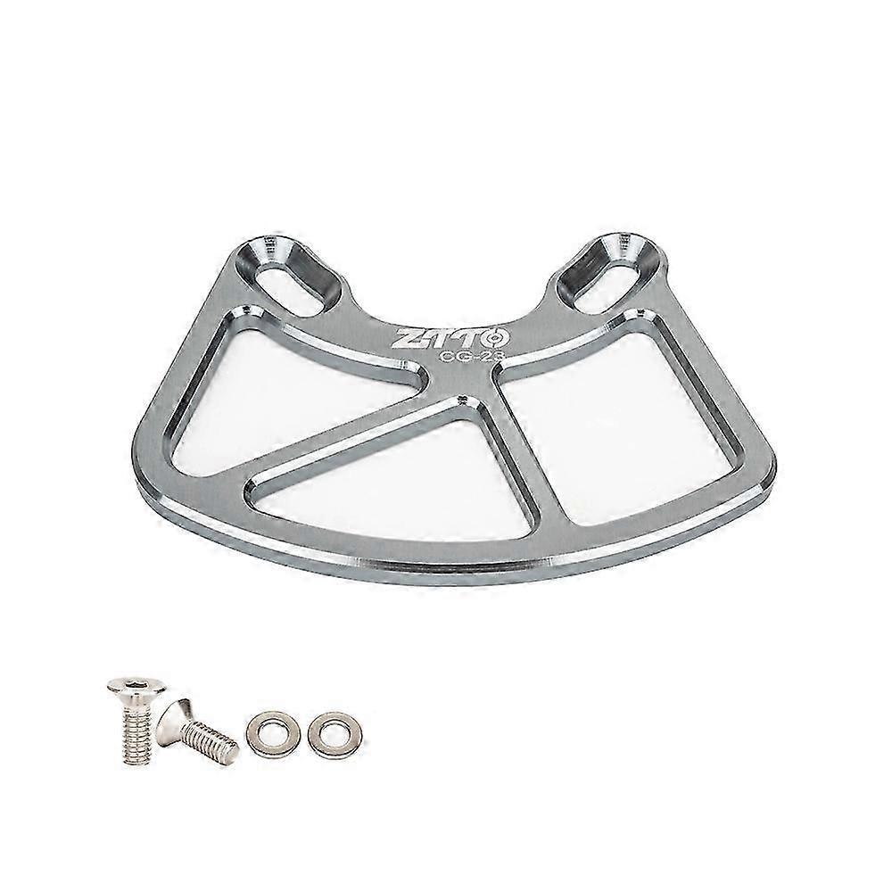 Bicycle Chain Guide MTB Mountain Bike Crash Plate Bash Guard - Titanium Grey