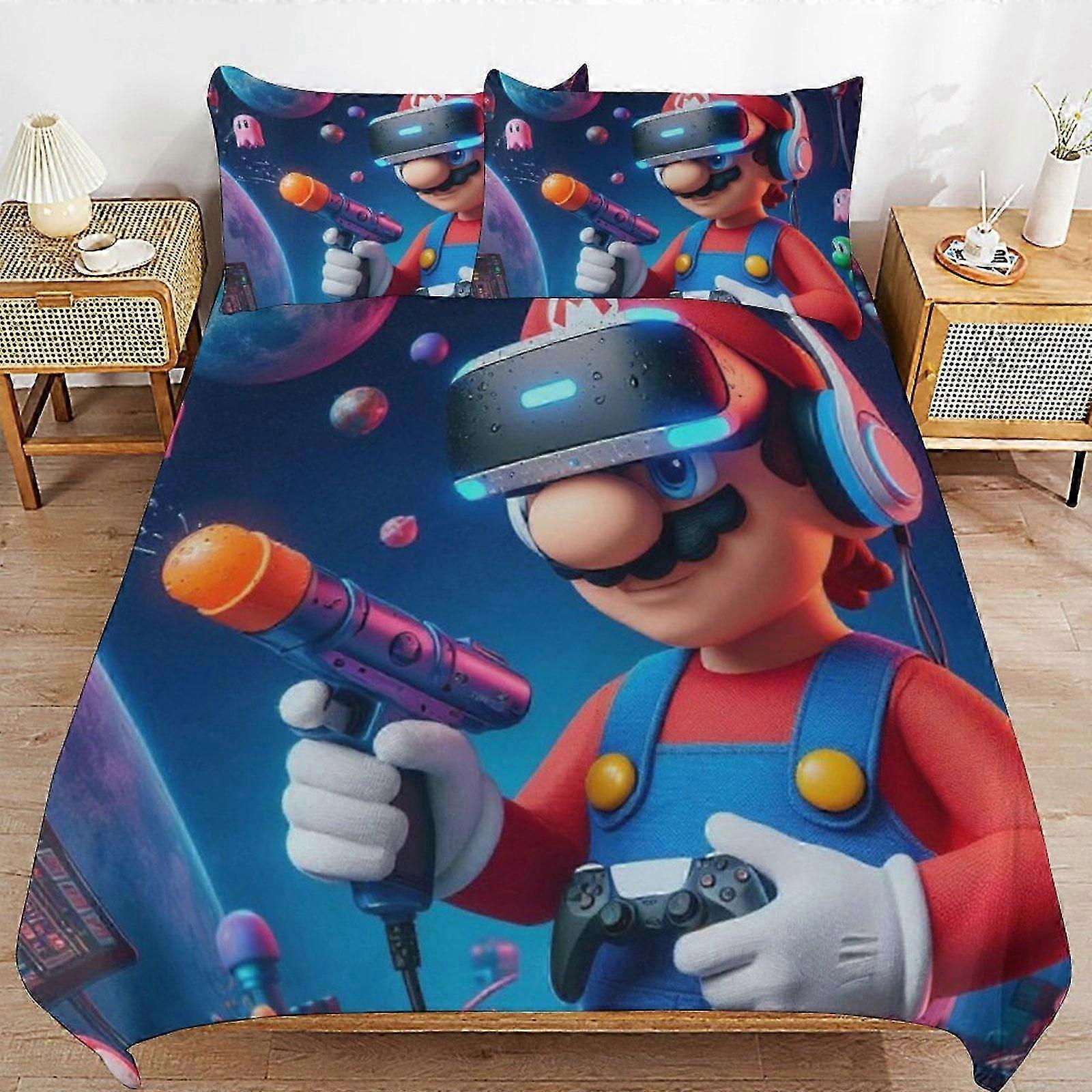 Ensemble de literie adapté à certaines marques de couette 3 pièces, ensemble de housse de couette en microfibre douce avec fermeture à glissière