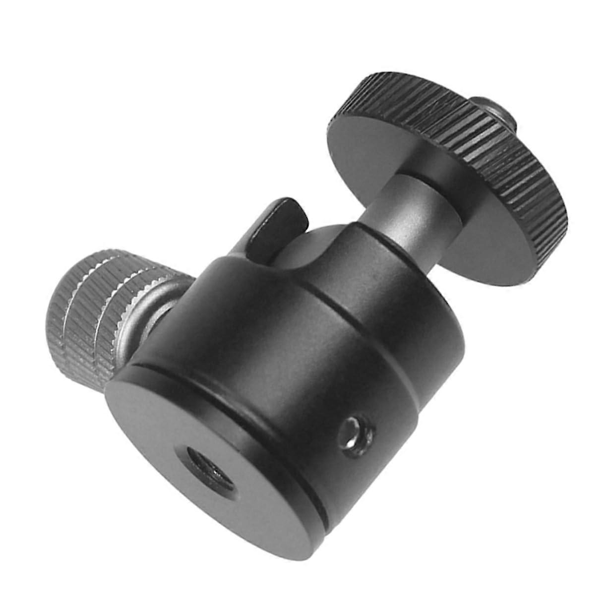 Ball Head Rotating Camera Mount Camera Tripod Mount Light Tripod Adapter Camera Tripod Holder Tripod Accessories Tripod Parts Aluminium Alloy Black