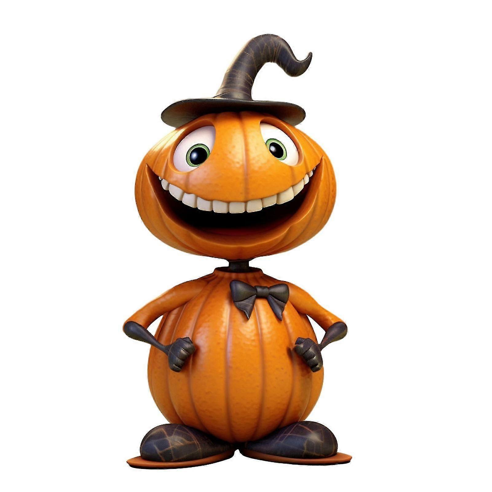 Halloween Human Shape Pumpkins Table Crafts Funny Compact Popular Handiwork for Home