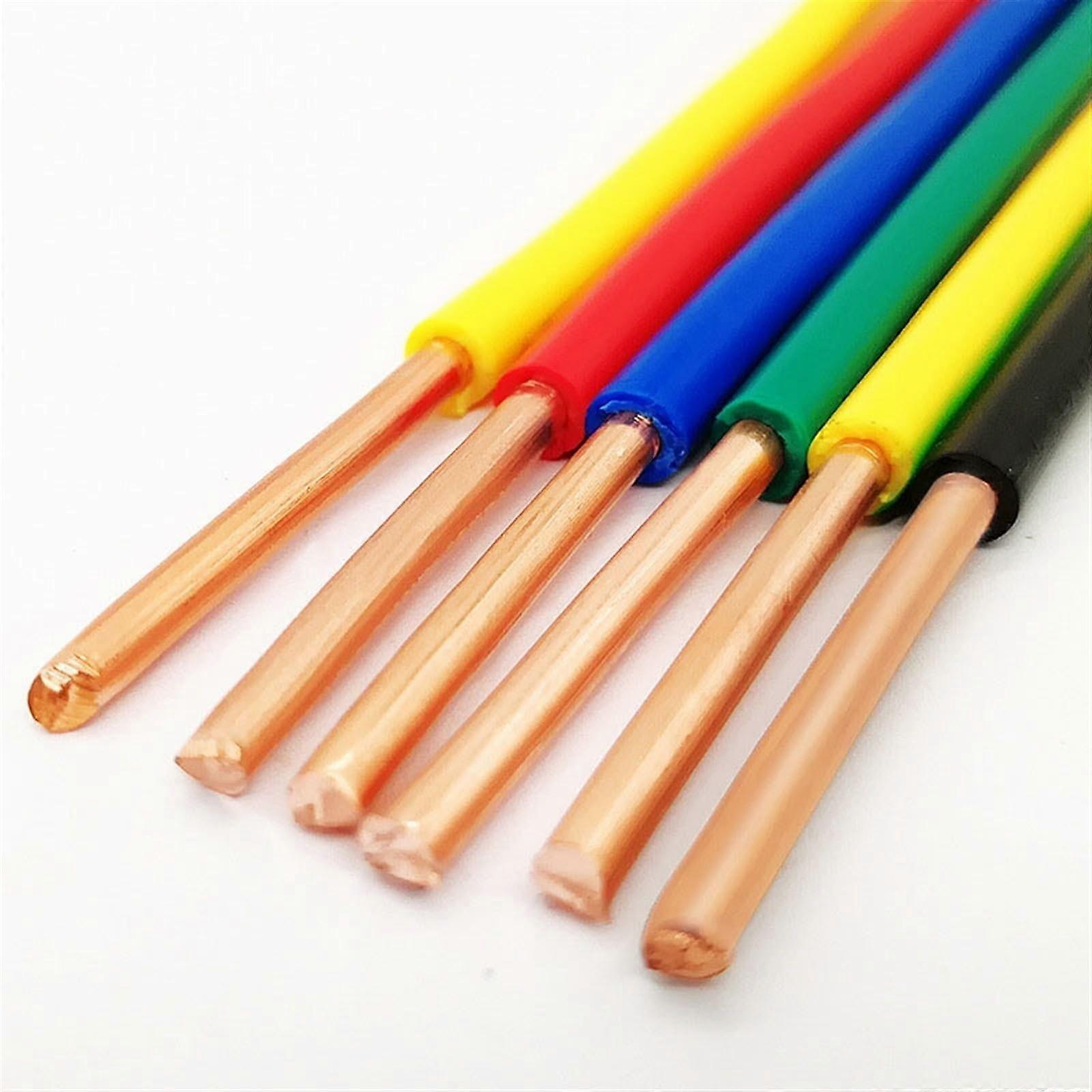 Stranded Tin-Plated Copper Wire 1 Meter Red Insulated Electrical Wire 7 AWG 10 mm2