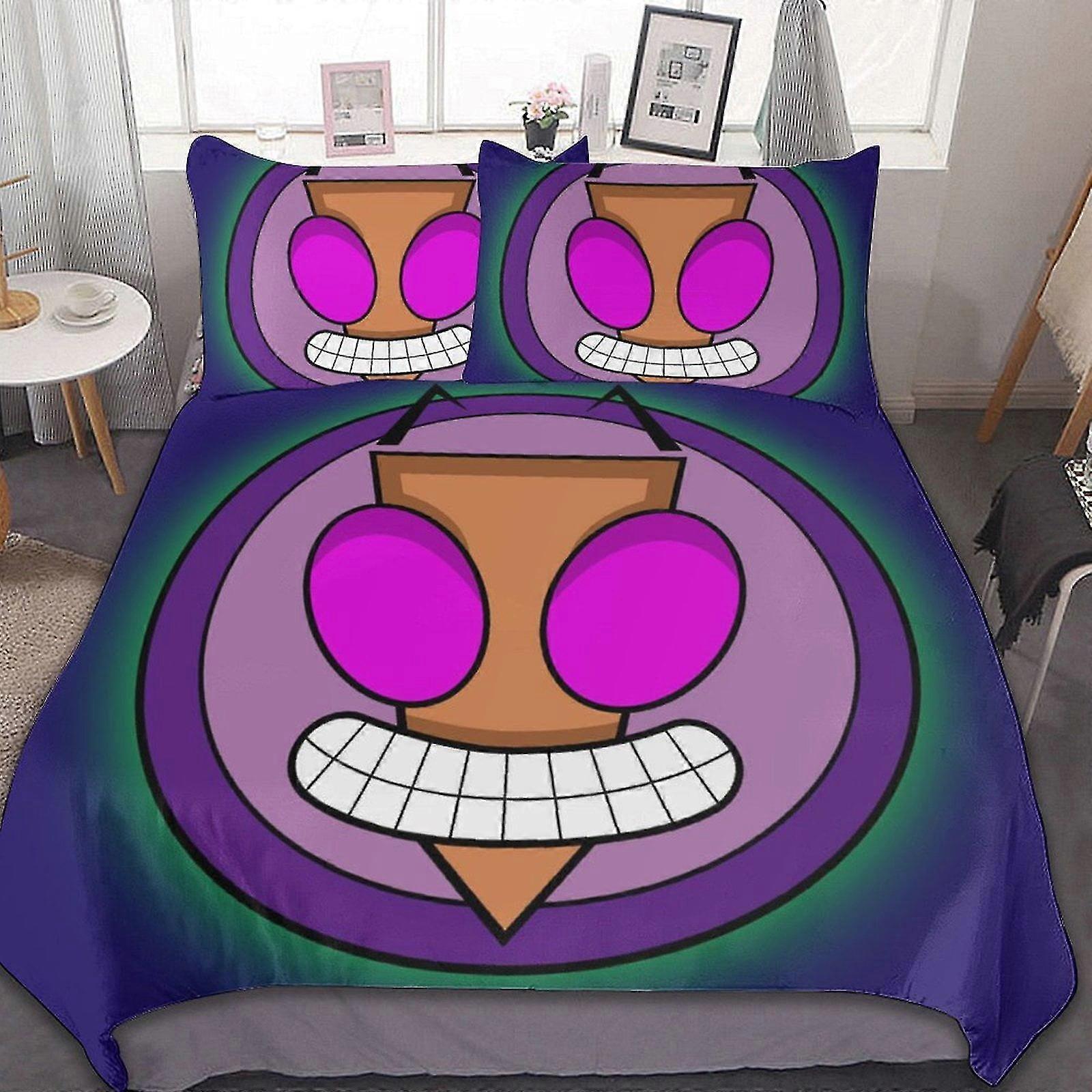 Conjunto de cama macio confortável com capa de edredom e fronhas para presentes no quarto