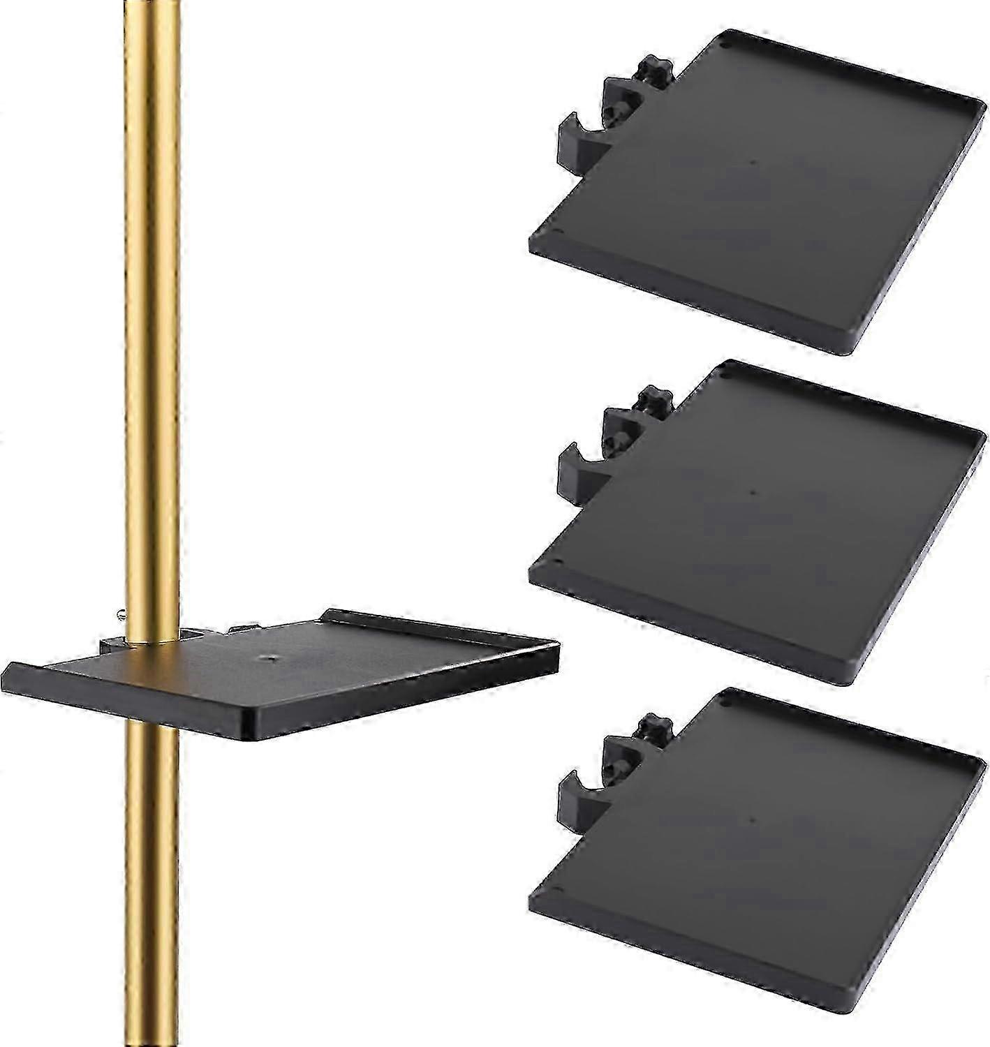 3pcs Corner Shelf for Grow Tents, Heavy Duty Pole Mount Shelf Easy to Install for Various Tent Poles (Up to 25mm)