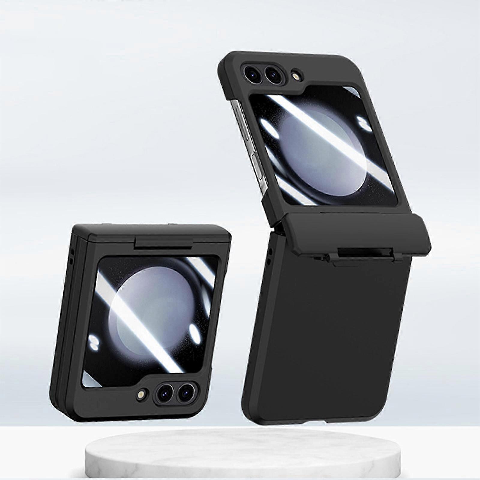 Compatible Samsung Galaxy Z Flip 6 Phone Case with Hinge Protection, Slim Thin Lightweight Shockproof Hard PC Full Protective Phone Cover