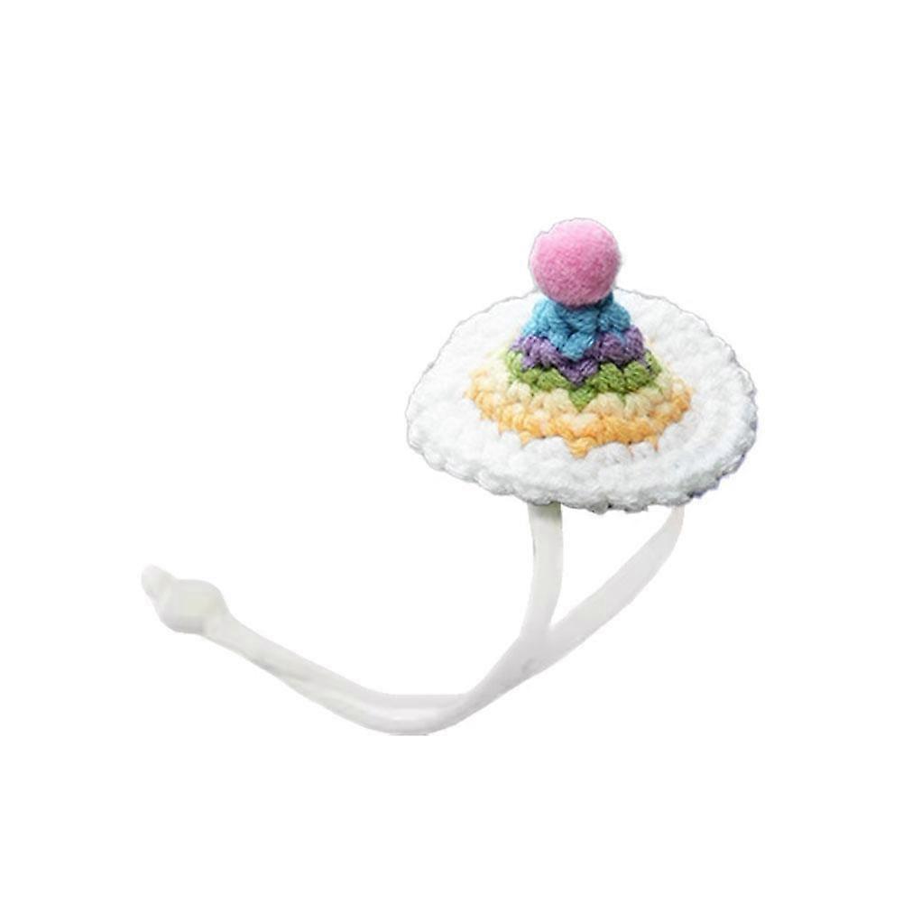 Bicycle Brake Handle Decorative Small Hat Cartoon Cute Hand Woven Woolen Hat