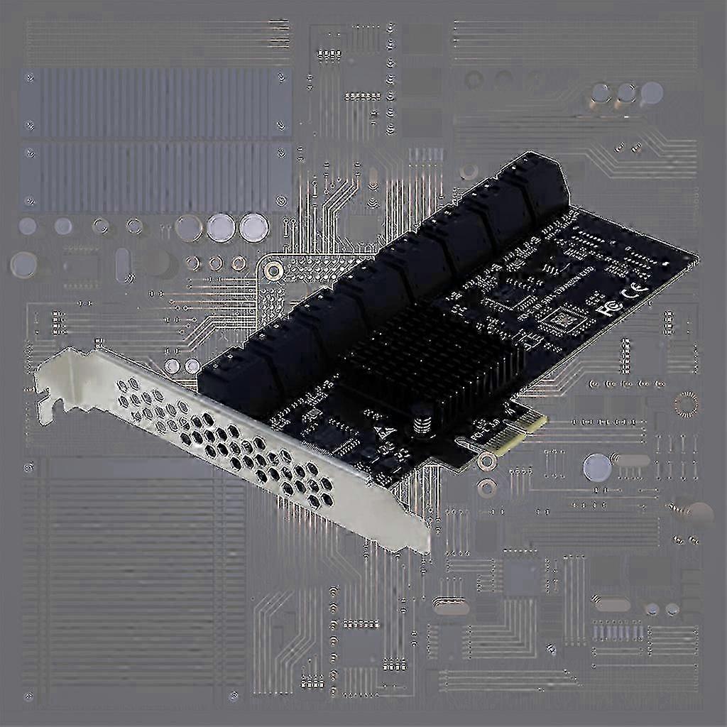 16 Port SATA III PCI-e Controller Card 16 Port Expansion Card for Chia Mining SZRH A-F