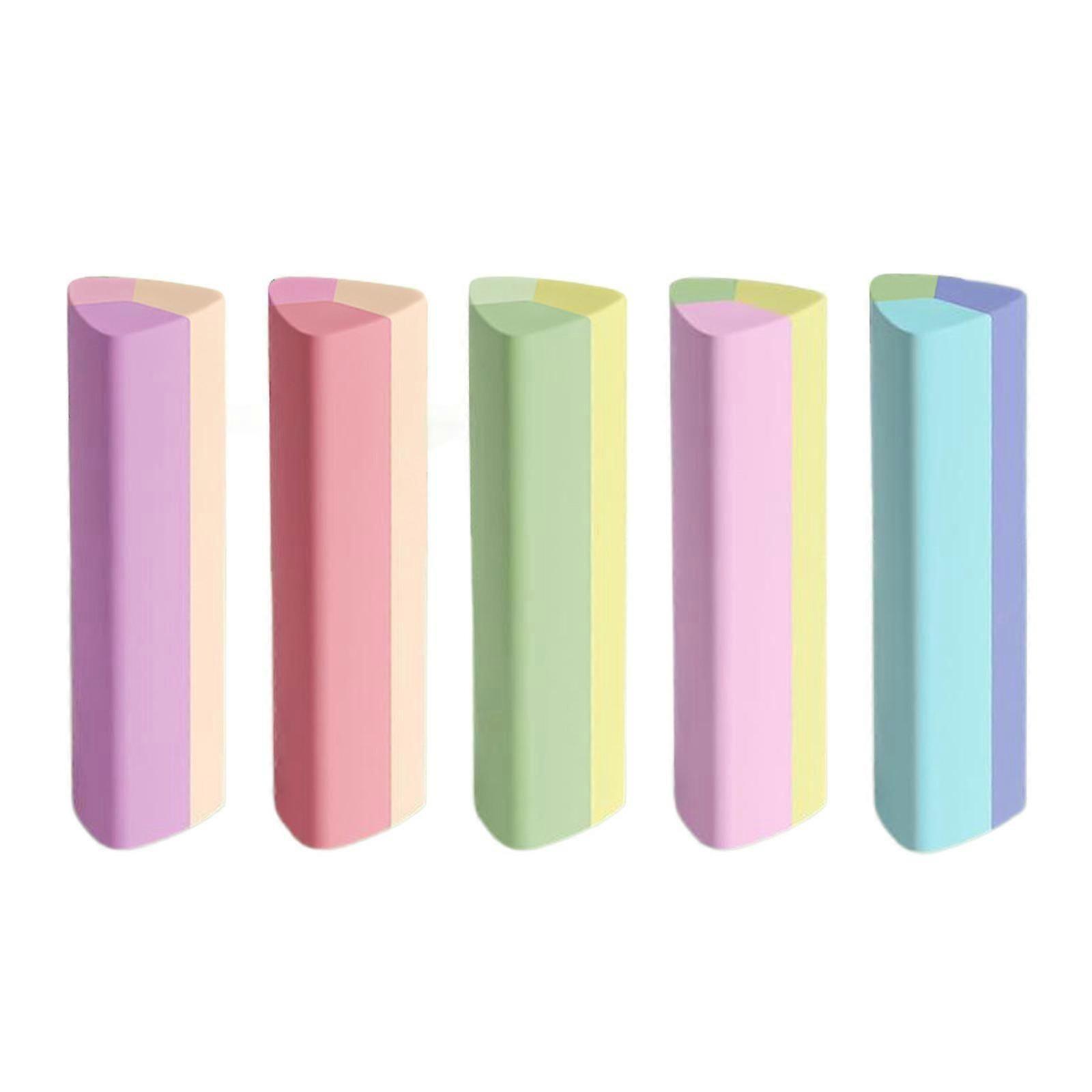 5 Pcs/Set Pencil Erasers Back to School Erasers Rubber Eraser Triangles Eraser Aesthetic Erasers Soft Eraser Reward Gift-Good