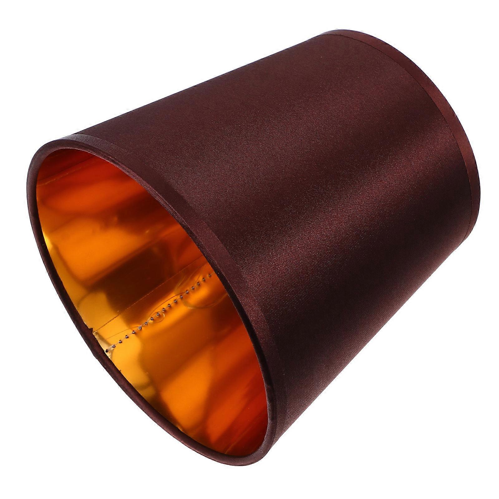 Coffee Fabric Lampshade for Dust Protection with Warm Decorative Atmosphere Practical for Wall Floor and Ceiling Lamps 7.5 inches