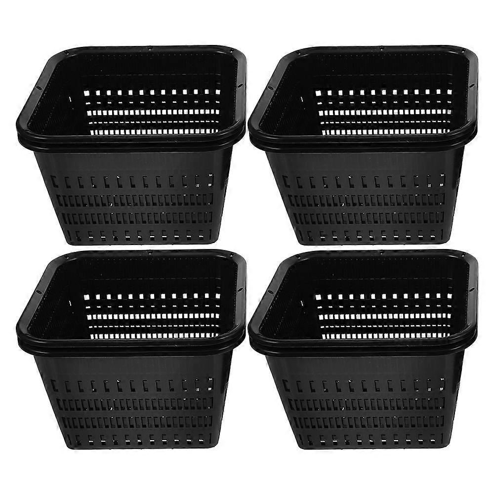 Hydroponischer Topf Container Mesh Töpfe Obstbau Quadrat 7,1×7,1×4,3 Zoll Leichtes Design 8 Stück