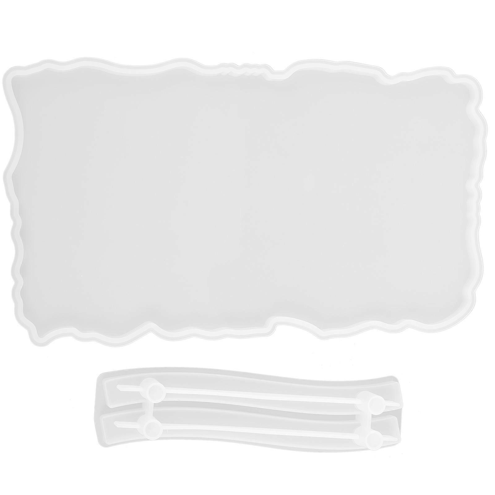 1 Set Silicone Resin Tray Mold with Handle for DIY Enthusiasts