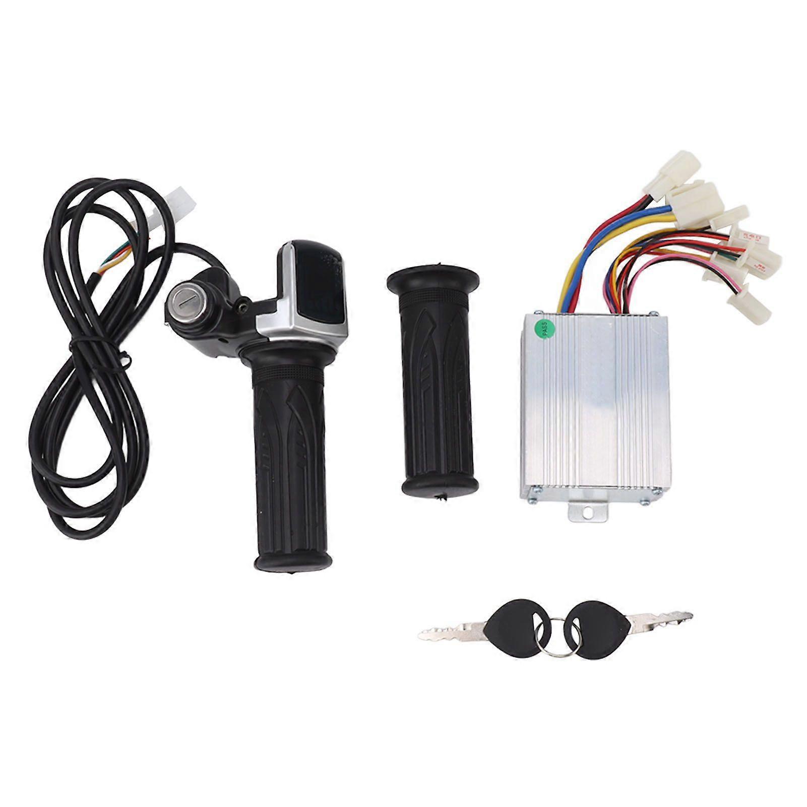 Motor Brushed Speed Controller with Lock Throttle Twist Grip Power Display 24V 350W for Razor MX350 Electric Scooter