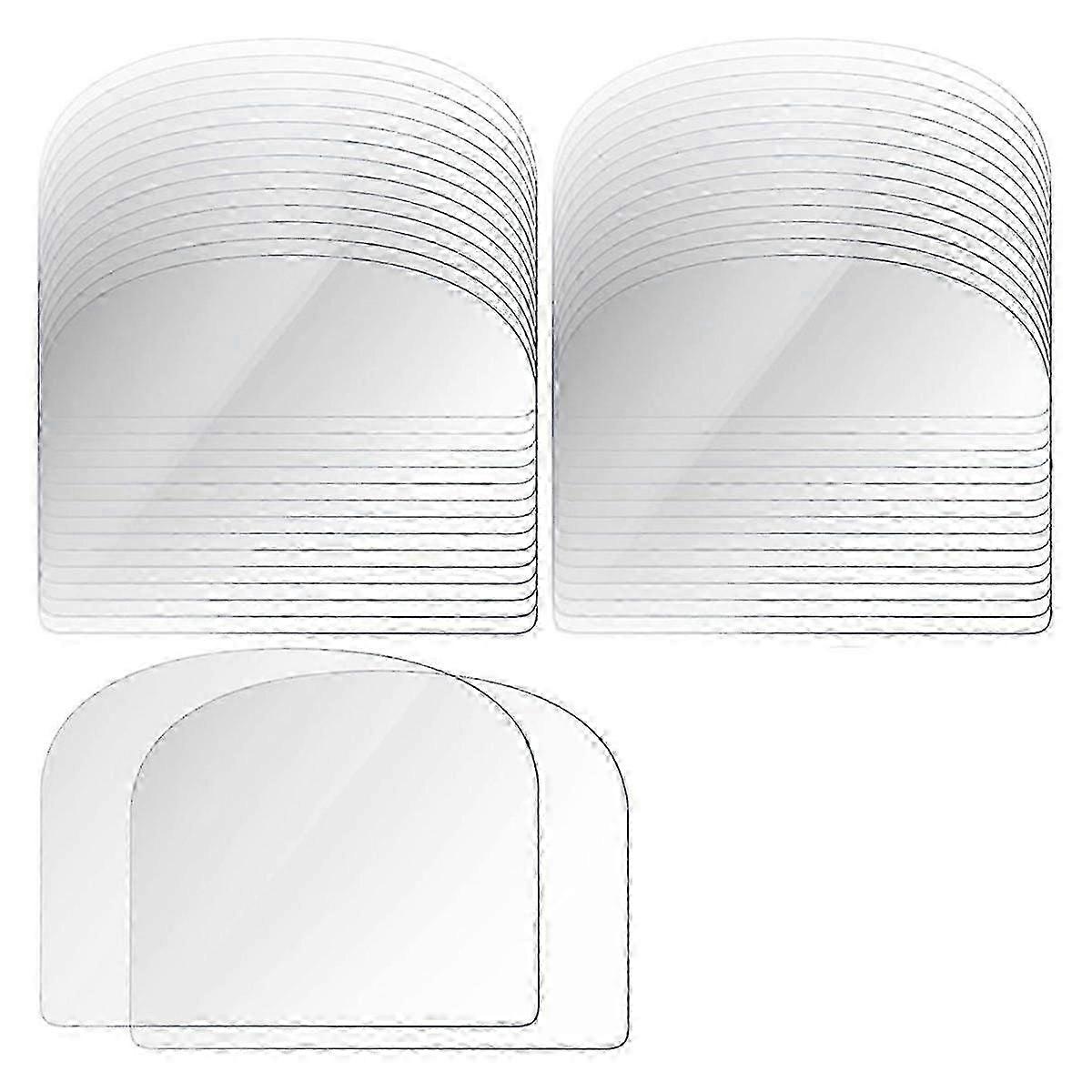 80PCS Plastic Transparent Soft Scraper Cake Cream Scraping Plate Baking Round Edge Cutter Elastic Baking Scraper js