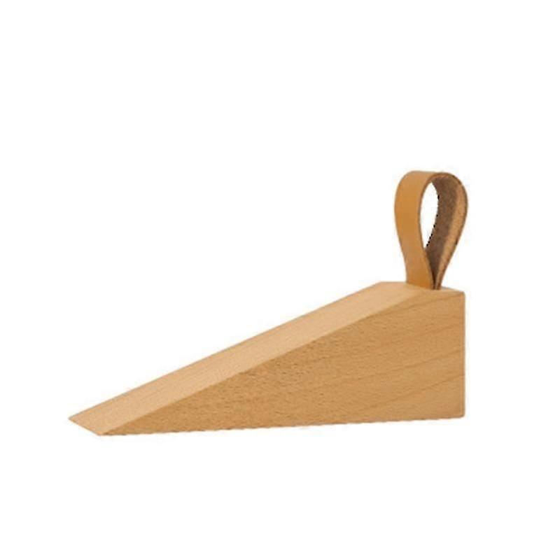 Fermaporta in legno creativo Fermaporta in legno mobile anticollisione Tappo a cuneo Comodi supporti per porte Tappeto per pavimenti di sicurezza "- ZZ1